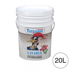 Pintura Latex Exterior Lavable Tersuave Blanco Mate 20L