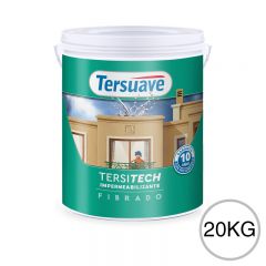 Membrana Liquida Impermeabilizante para Techos y Muros Tersitech Fibrado Blanco 20Kg