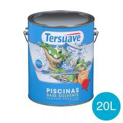 Pintura para Piletas Base Solvente Tersuave Celeste Semimate 20L