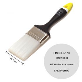 Pincel barniz Nº10 plastico linea Premium Neon virola/2 x 25.4mm